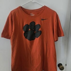 Nike Orange T-Shirt with Black Paw Print